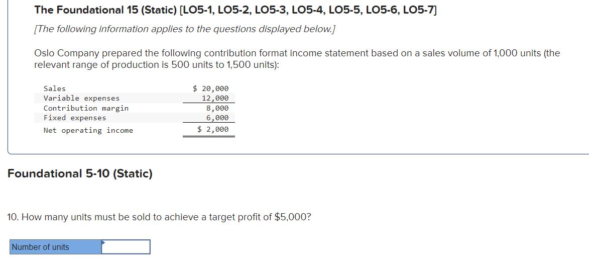  The Foundational 15(Static)[LO5-1, LO5-2, LO5-3, LO5-4, LO5-5, LO5-6, LO5-7] [The following