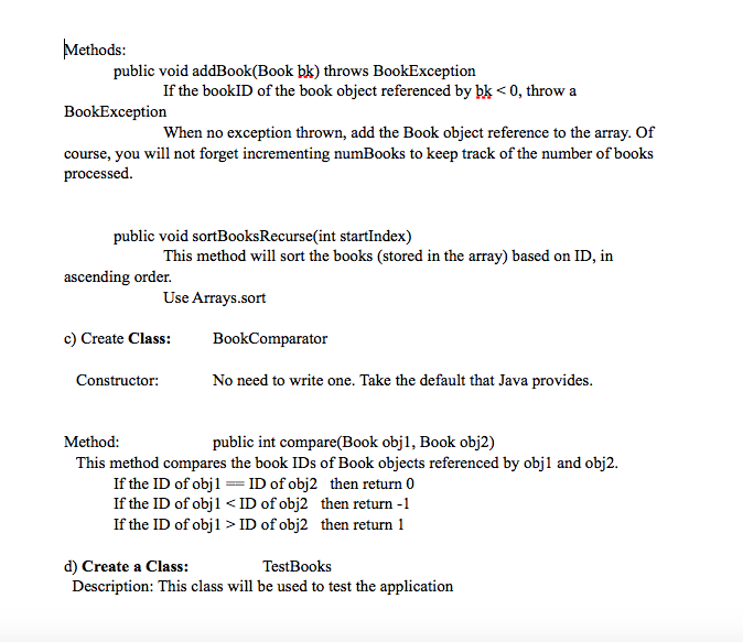 that will be processed by the application. Instance variables: private int numPages;
