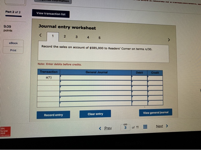 merchandiser. Assume all sales of merchandise from New Books to Readers' Corner