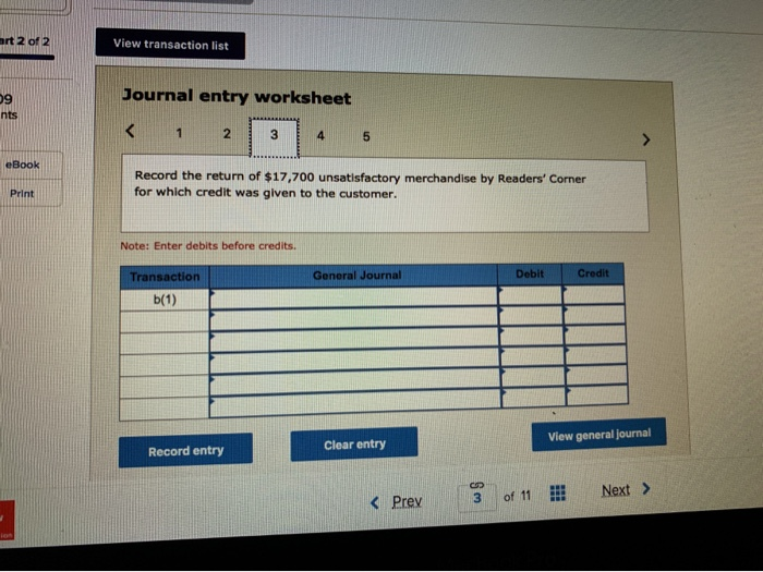 systems. Assume the following transactions between the two companies occurred in the