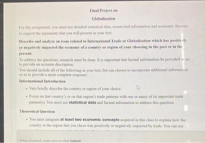 can someone do this for me please. it is due tommrow night.