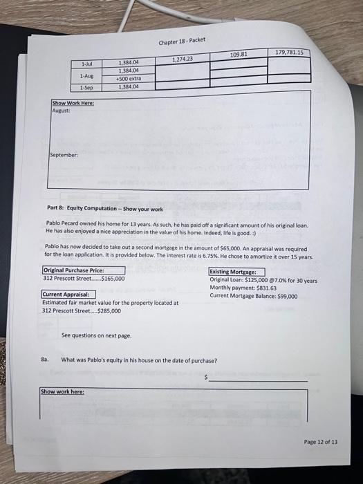 at 3.2% for 30 years. How much is her monthly payment? Mortgages