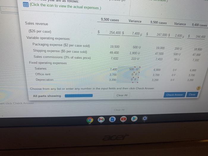 price of 534 per case. The following information relates to the better