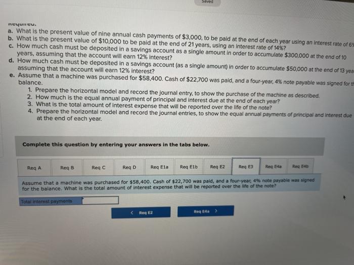 21 years, using an interest rate of 14%? c. How much cash