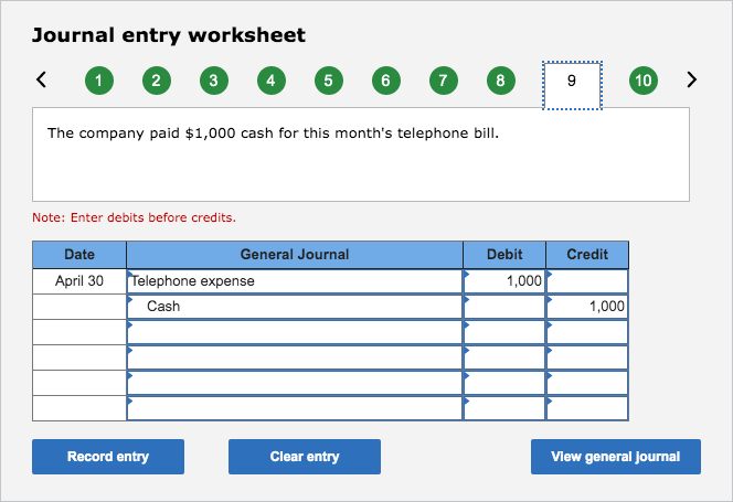 by employees. April 24 The company collected $12,000 cash for commissions revenue.