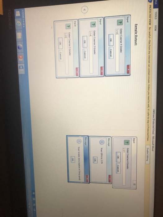  Input 01 Your GPA is 2.79