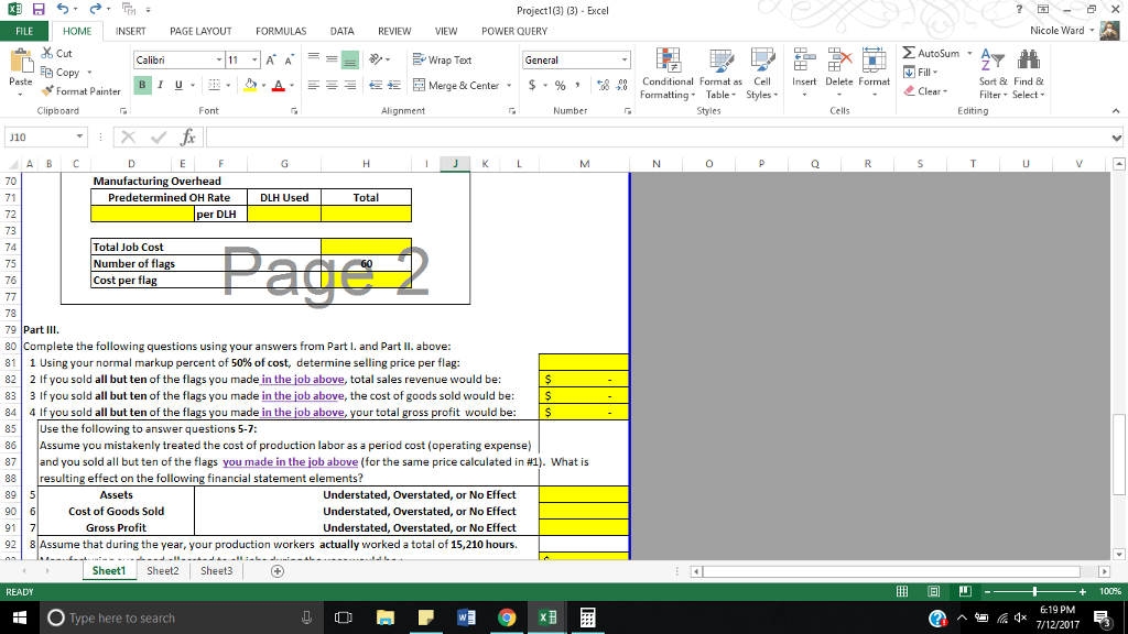 1 u. A Merge & Center. $. % , em tstE Format