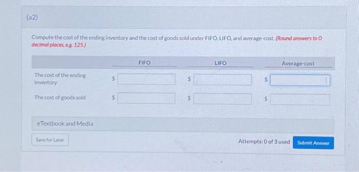 and reports the following for the month of June. (a1) Calculate weighted-average