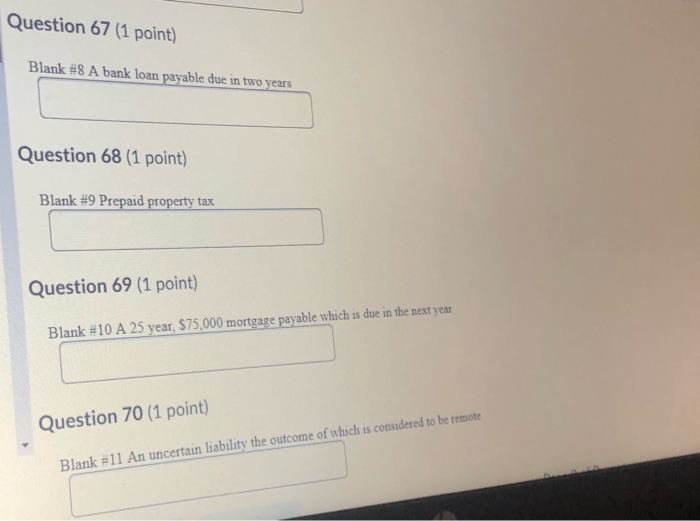 would be clasaed as a current liability and which would be classified