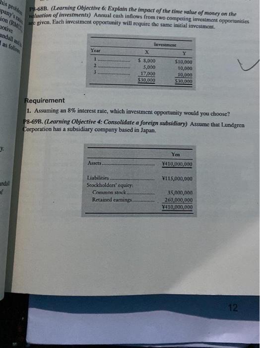 his problem pany's ion (RMS 18-68B. (Learning Objective 6: Explain the