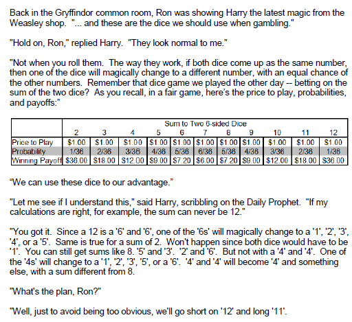  What is the expected payoff using Ron's strategy? The answer is