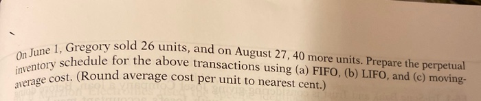 product E2-D2 include the following purchases. aboo Number of DODAO Date Units