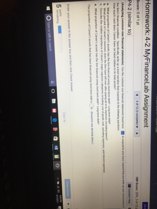  I meed help with the attached question please Homework: 4-2 MyFinanceLab