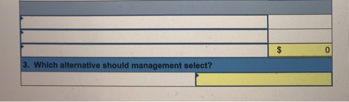 the two alternatives follows. Management requires a 12% rate of return on