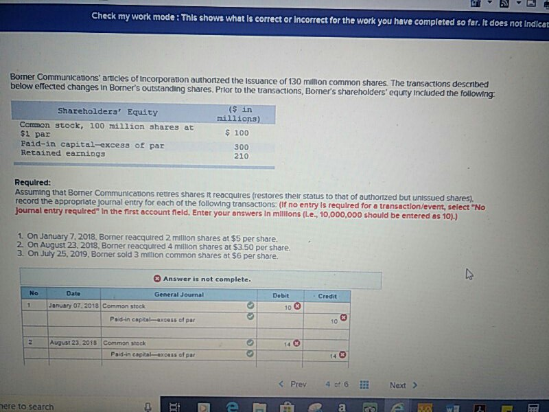 Check my work mode : Thls shows what is correct or