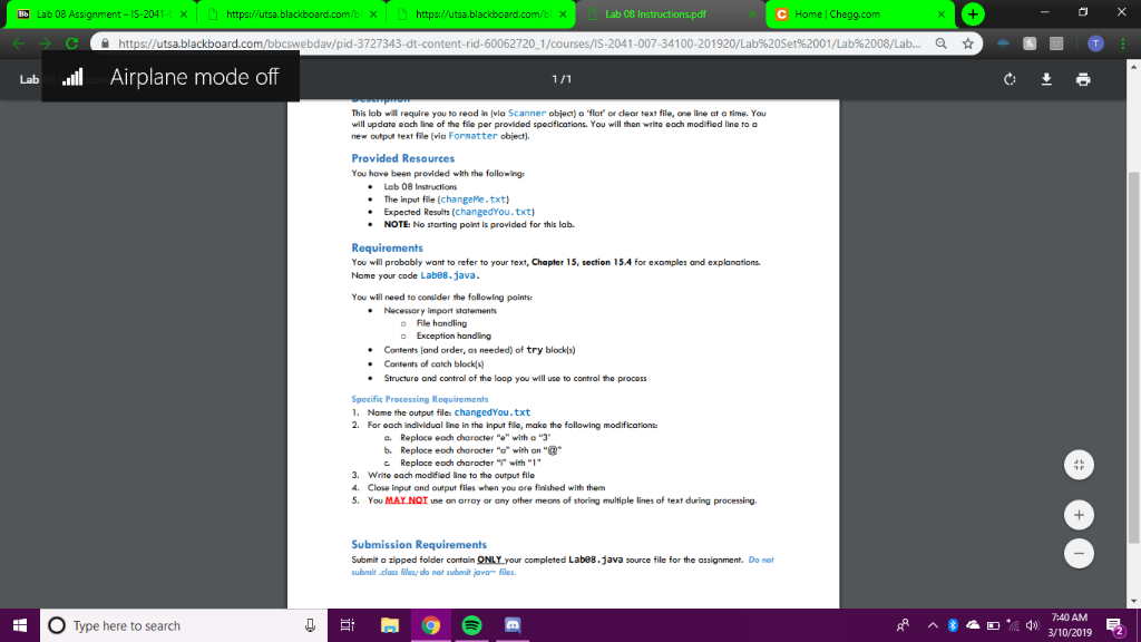 I have been working on this program for about four days, and