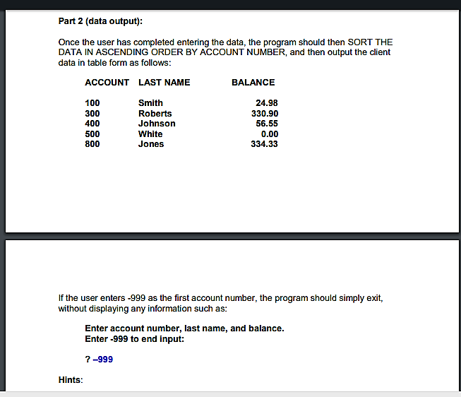 with. I need it to be done following the instructions below, If