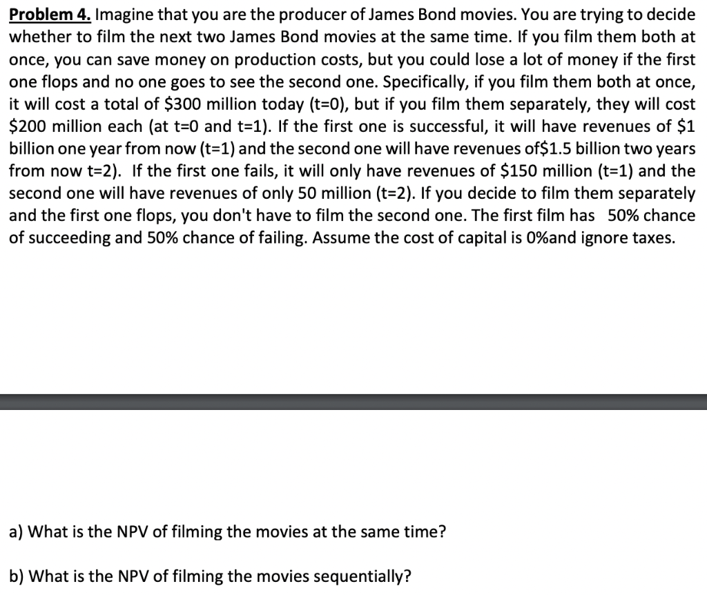  Please explain how you get the answer Problem 4. Imagine that