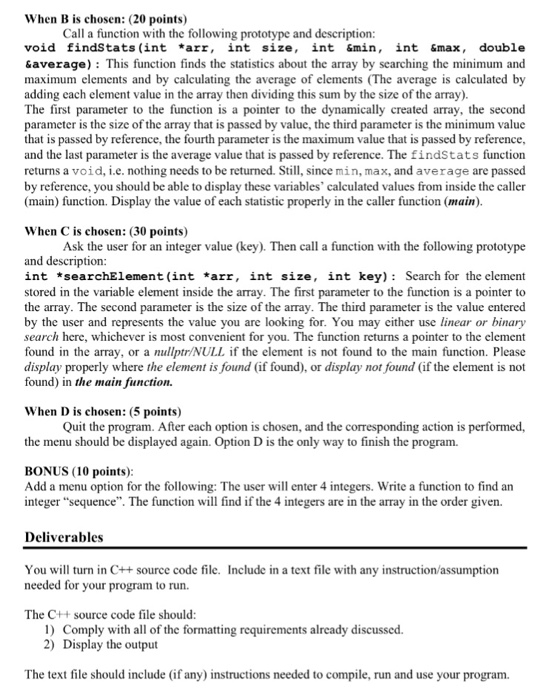 Your program should compile correctly and produce the specified output. Please note