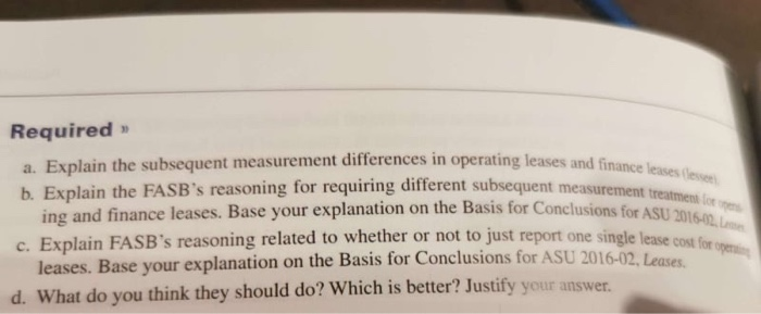 2: Measurement of Lease Expense and the Right-of- Asset in an Operating