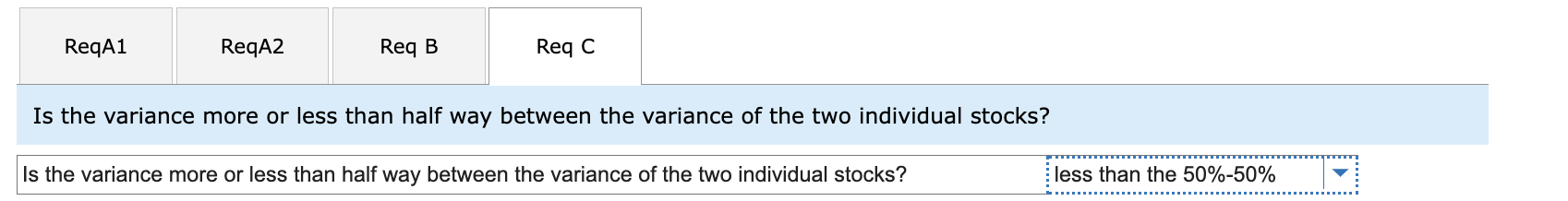amount each month in the two stocks. Note: Do not round intermediate