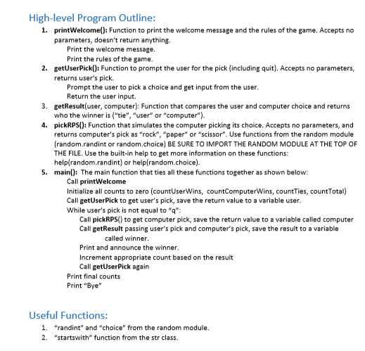 intro class and we are on functions. Before we were on loops