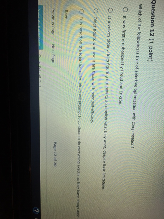  Please help human development Question 12 (1 point) which of the