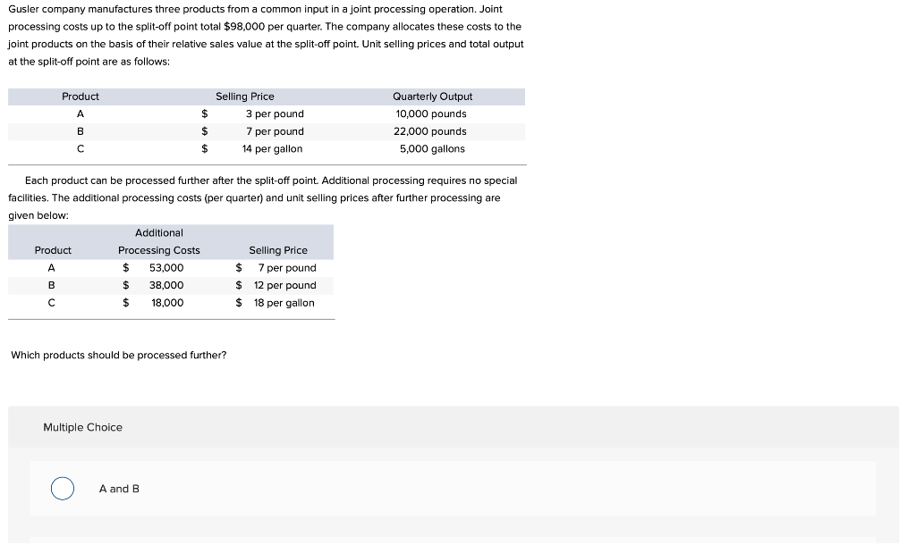  a b and c b and c a and c Gusler