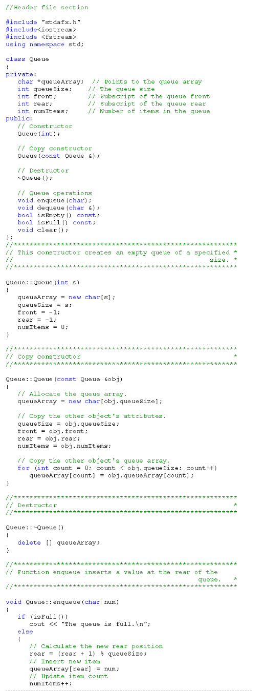 I need this code Output in C++ with ListQueue Structure if possible,