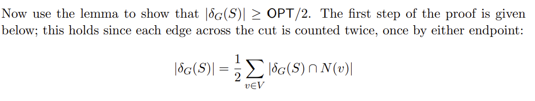 to partition V into (S,V\S) so as to maximize the number of