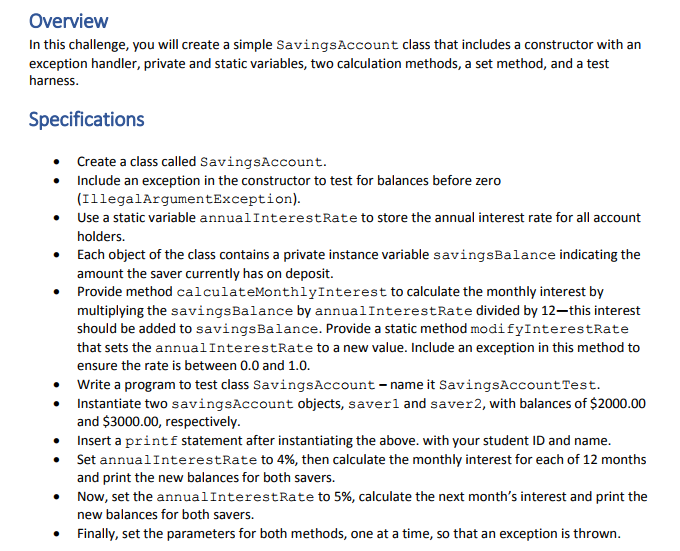 Hello, I need help coding the following program below. Overvievw In this