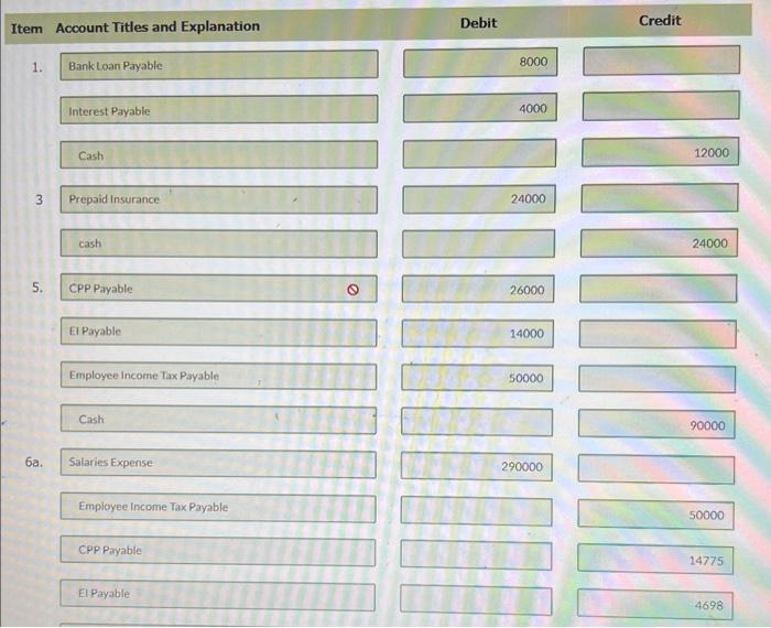 the item number listed instead of the date and also use that
