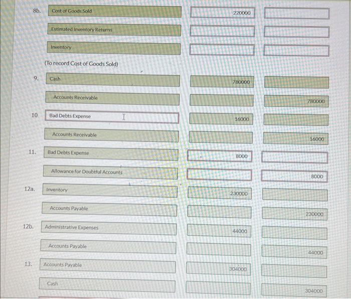 1. The bank loan bears interest at 4% and requires monthly fixed