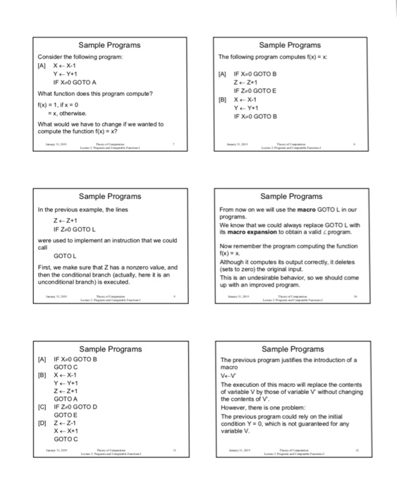 function () does the following program compute? Give a precise definition. IF