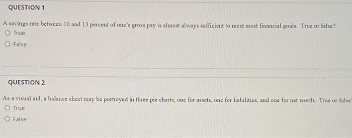 quick plz will like!! QUESTION 1 A savings rate between 10 and