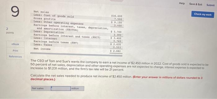 (LG2-1) Check my work 2 points Listed below is the 2021 income