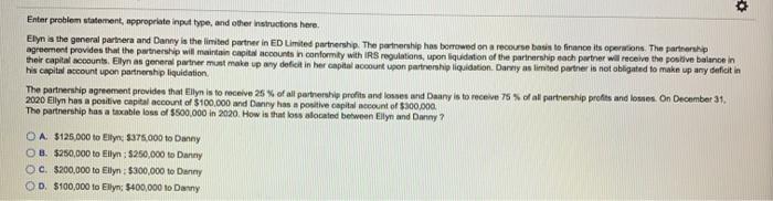  Enter problem statement appropriate input type, and other instructions here Elyn