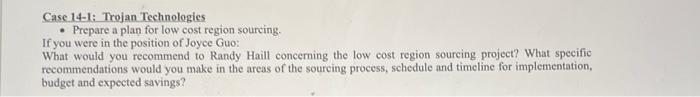 please answer the first question. will give a thumbs up. Case 14-1: