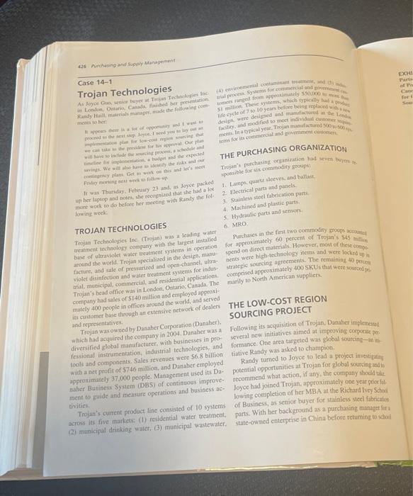 Trojan Technologics - Prepare a plan for low cost region sourcing. If