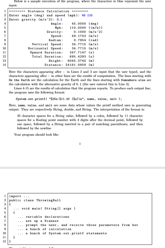 What is the java code for this task? Below is a simple