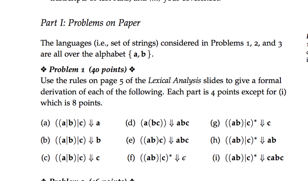 and rejecting strings o What is the accepting path of abb through