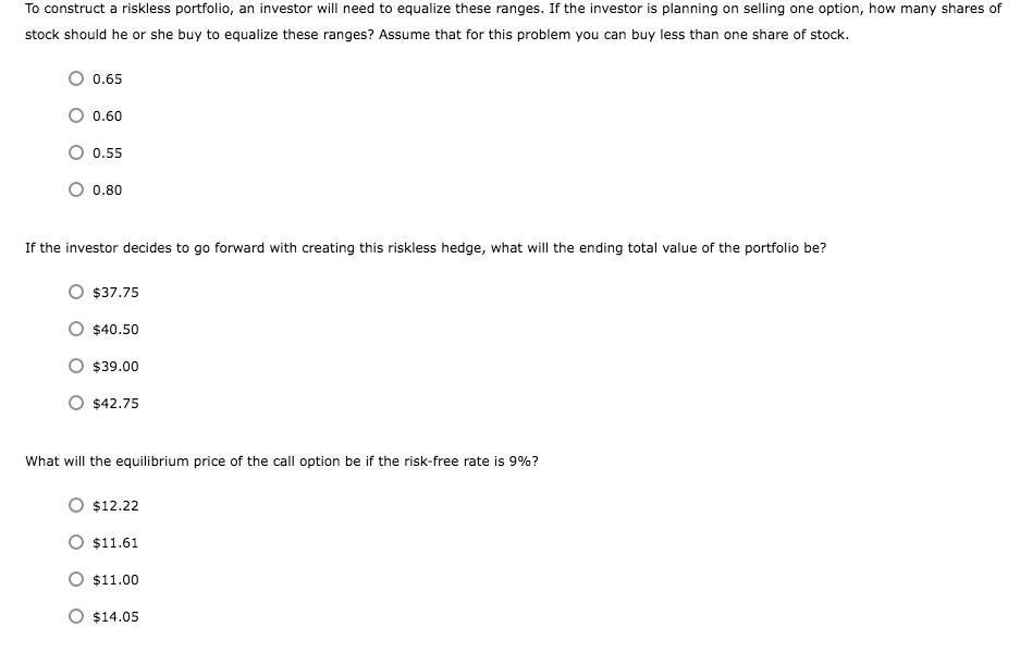 pricing models are based on the concept of a riskless hedge. Investors