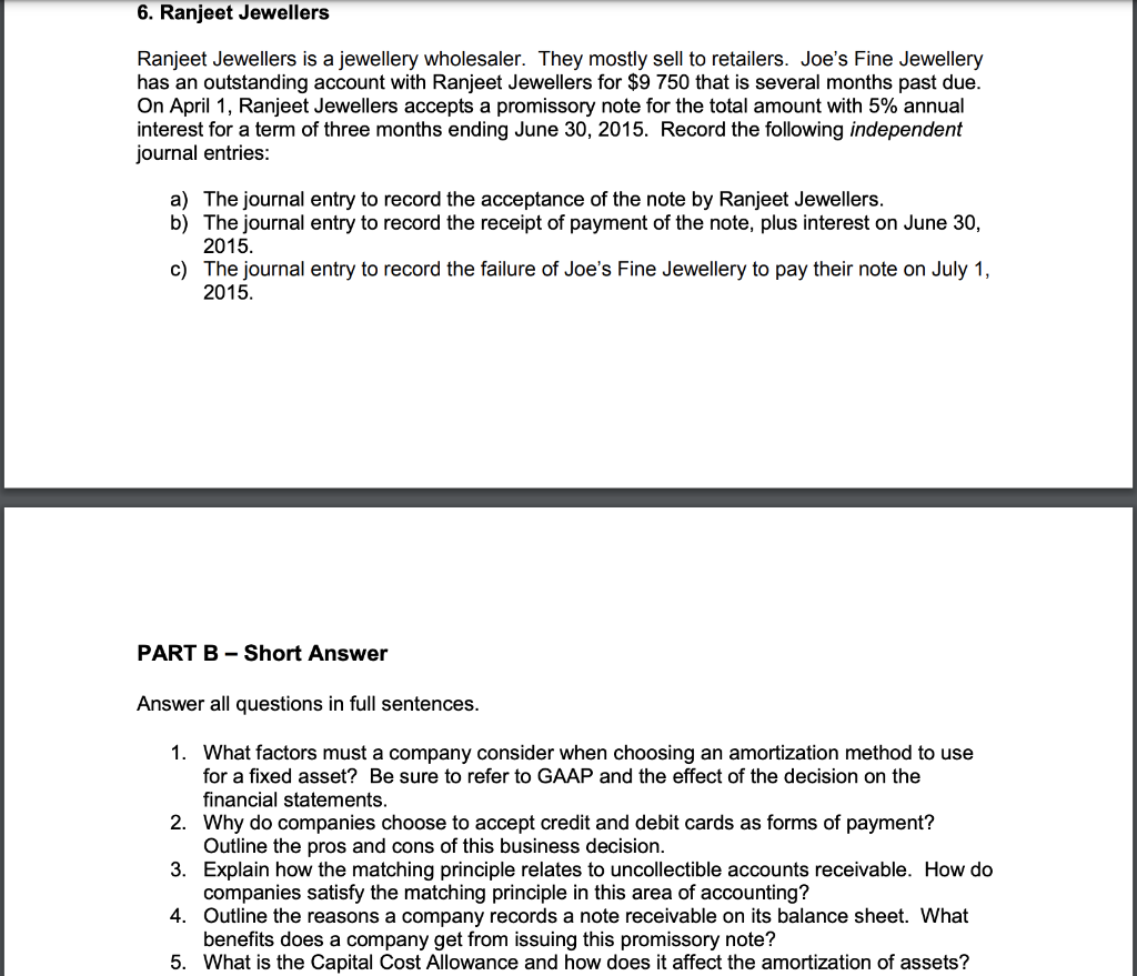 A-Transactions and Journal Entries 1. Perth Construction Company The Perth Construction Company