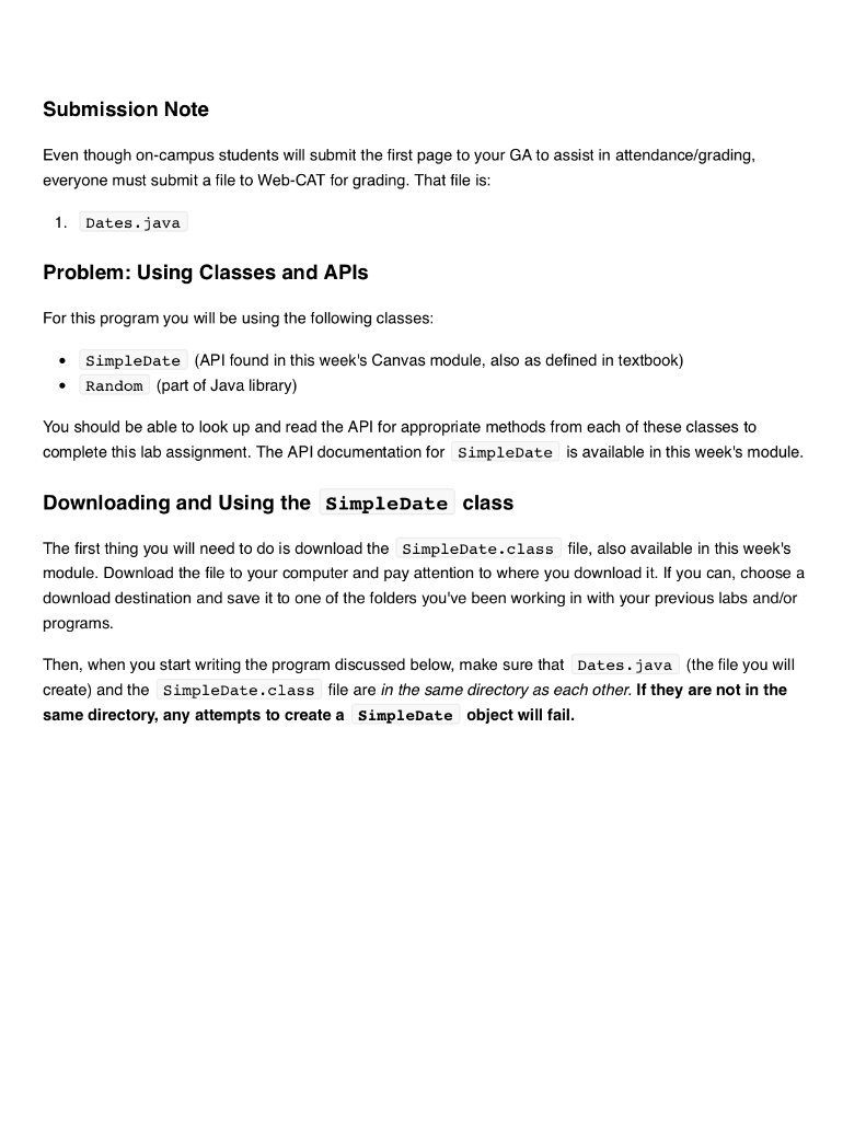 I need some help with this java program I have to do.