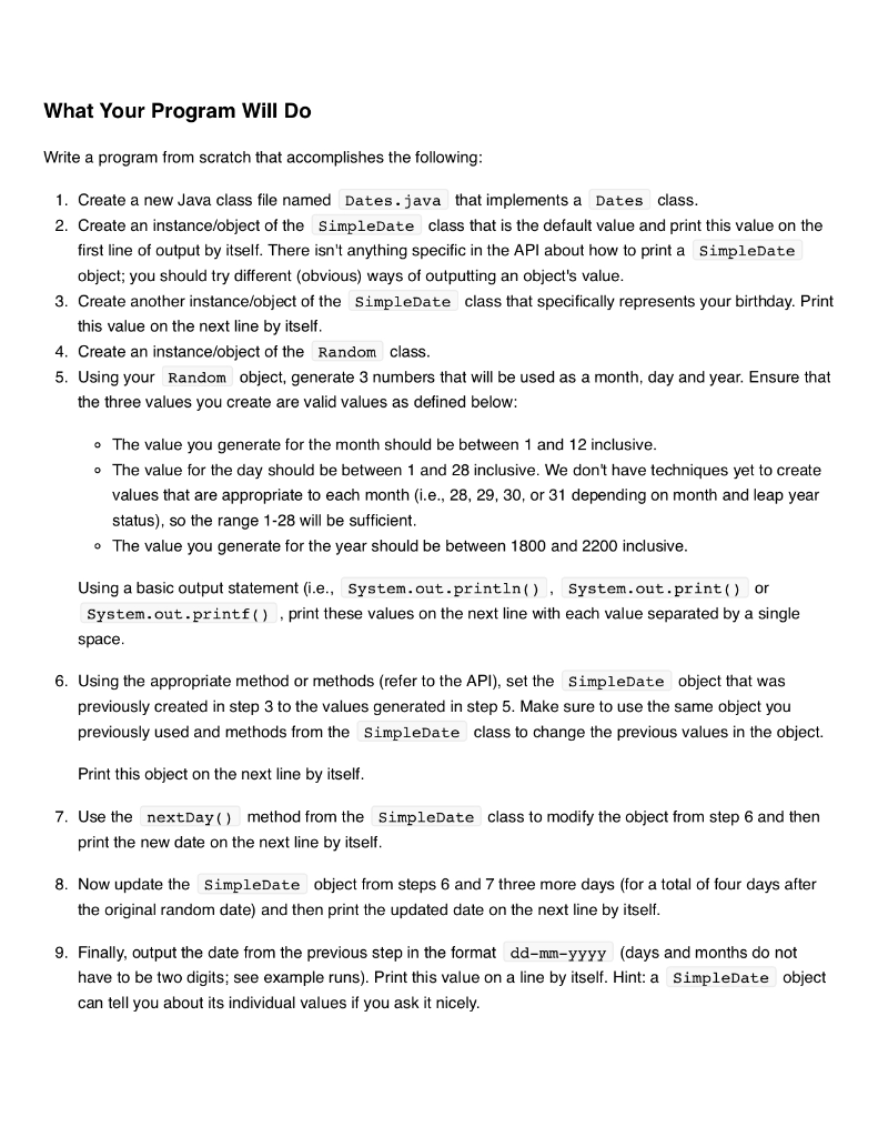 There is a lot of information. So then there is a file