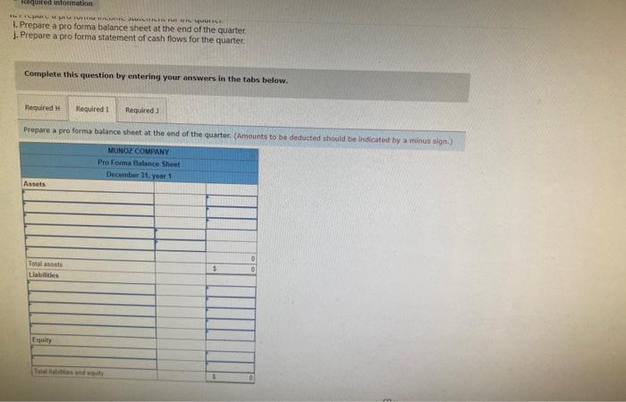 follownig information applies to the questions displayed befou] Munoz Company is a