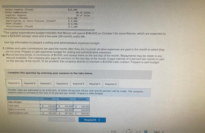 president formed a planning committee to prepare a master budget for the