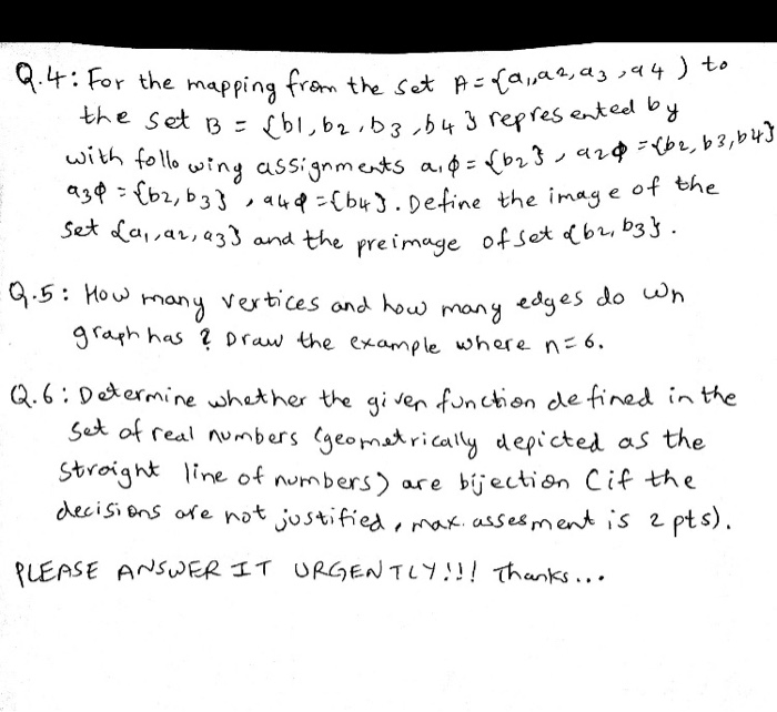 answer all the questions by showing proper steps and method. URGENT!!! Thanks