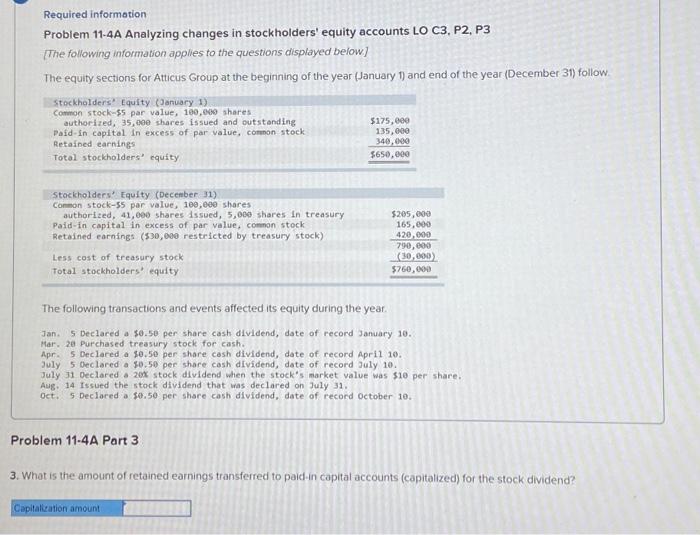 sections for Atticus Group at the beginning of the year (January 1)