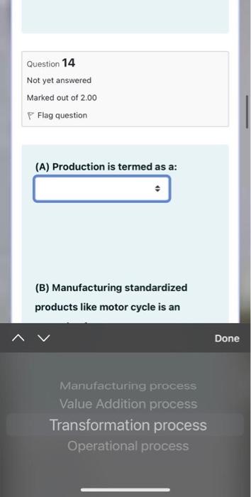 Marked out of 2.00 P Flag question (A) From the following examples